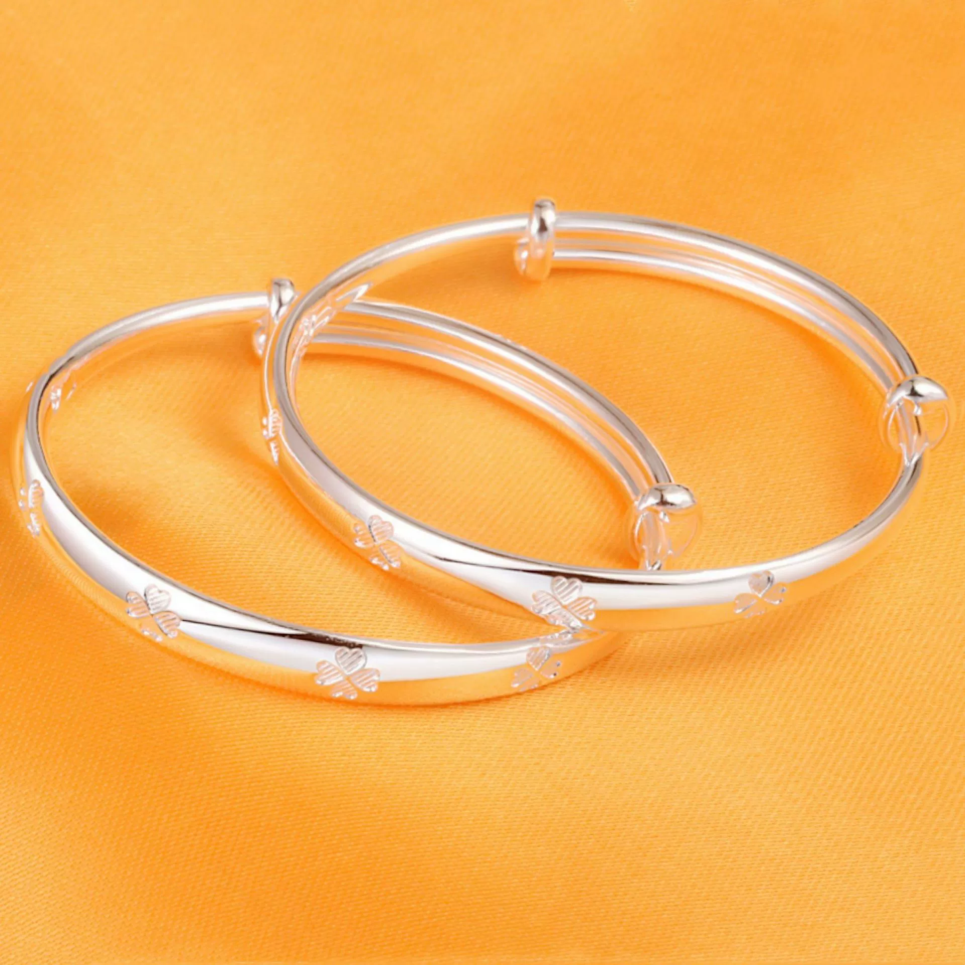 Children's bracelet, four-leaf clover