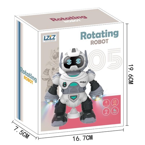 New fun children's early education robot that can bark, walk, turn over, dance, sing, light and music toys