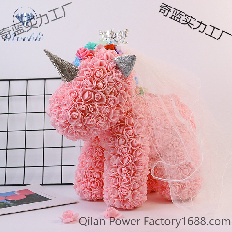 Corona, velo de cabeza, unicornio, flor inmortal, chica, amante, cumpleaños de Navidad, esposa.