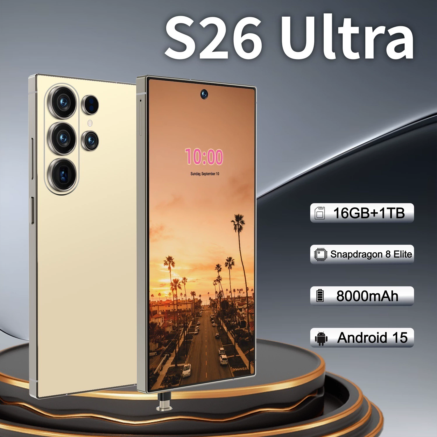 Смартфон Cugo S26 Ultra, встроенная ручка, 4G восьмиядерный, 4+64 ГБ, 7,3-дюймовый экран