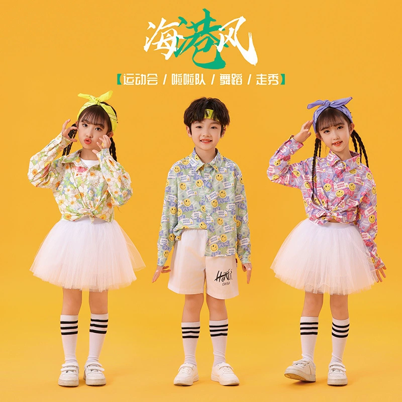 Детская рубашка с длинными рукавами с цветочными рубашками из белой марли