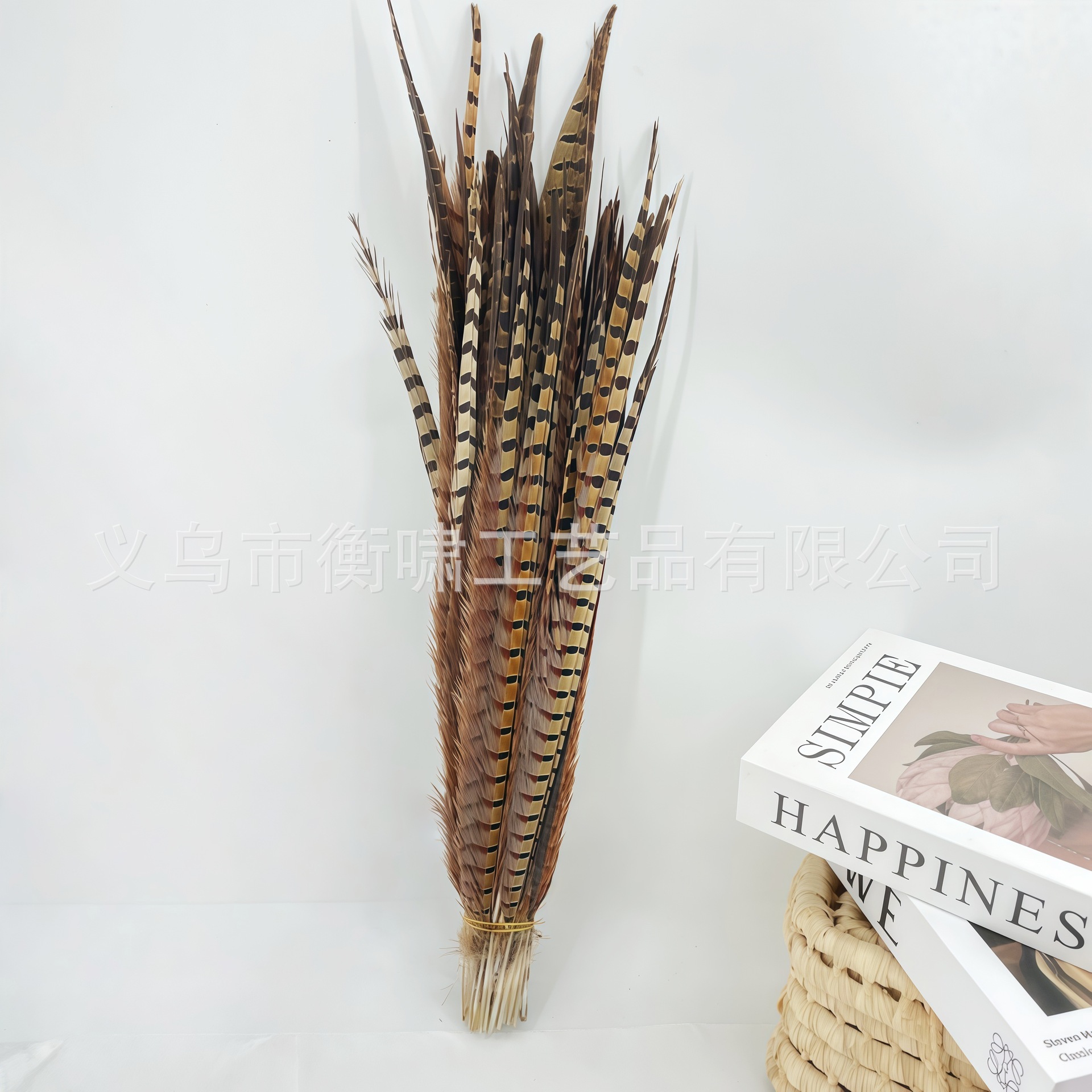 Pollo de caballo pluma pluma diy palo de gato pluma flor de ópera de Pekín espectáculo de danza props
