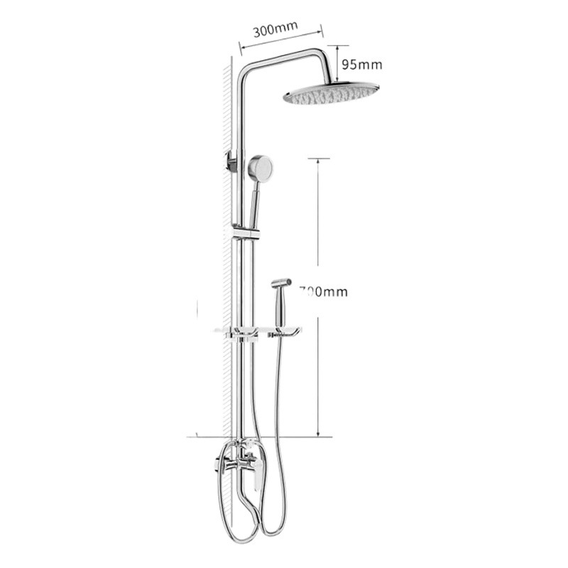 304 cabeza de ducha de acero inoxidable traje de temperatura constante boquilla de ducha sobrealimentado baño hogar Baño baño grifo