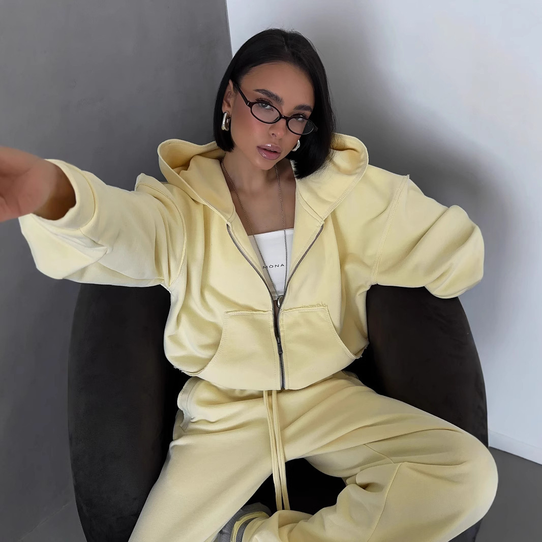 sports cardigan with zipper with hood
