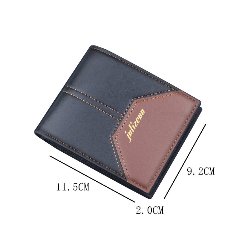 Cartera corta titular de la tarjeta de los hombres cartera corta integrada titular de la tarjeta de los hombres con cremallera cartera corta monedero de los hombres