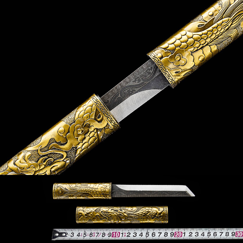 龙泉将器宝剑短刀小刀防身冷兵器景区工艺品摆件未开刃