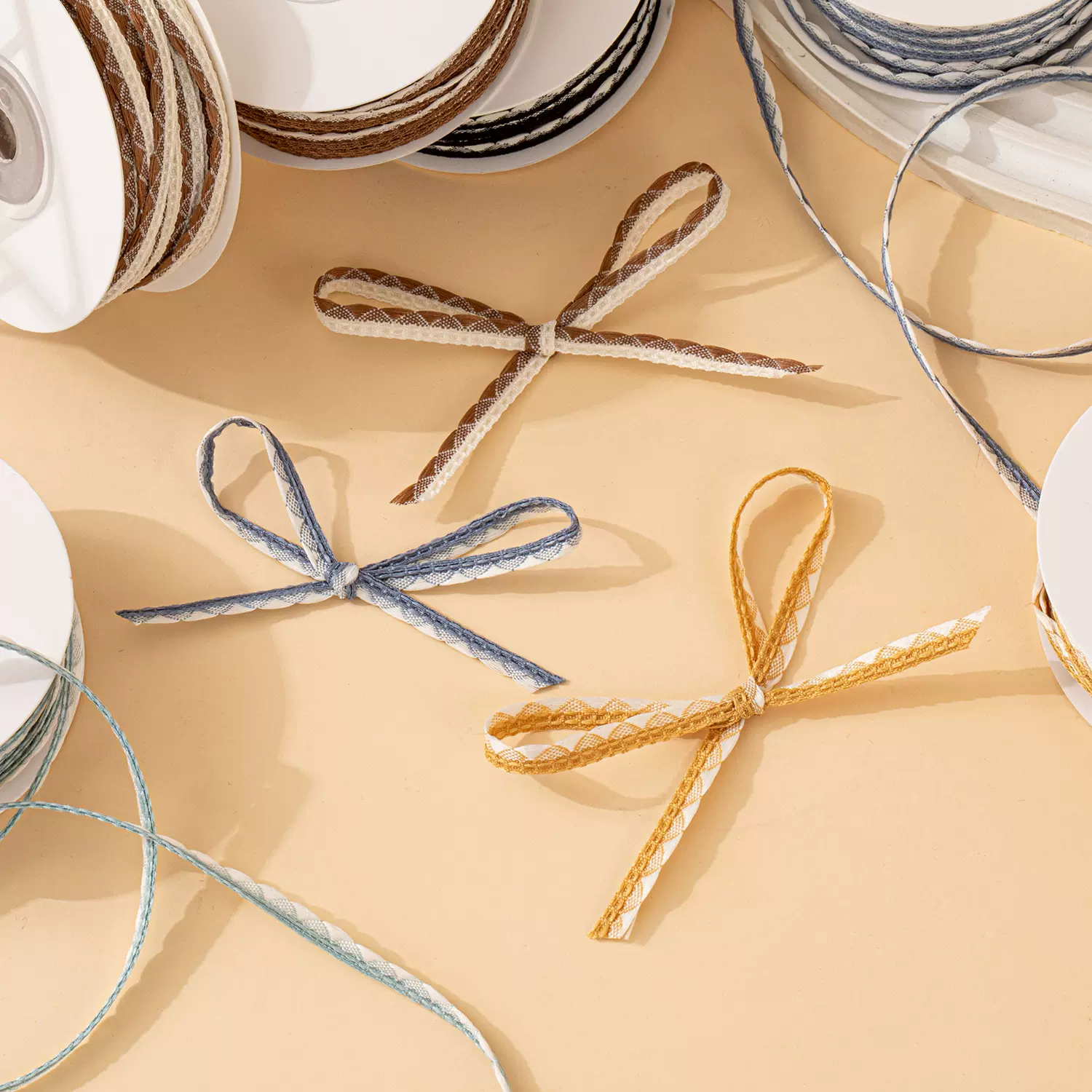 6mm扇形花边织带手工蝴蝶结包装材料带家居鞋袜服装辅料裙边花边