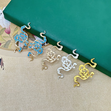 合金电泳保色双面飘带祥云配件diy古风汉服敦煌璎珞项圈发簪配饰