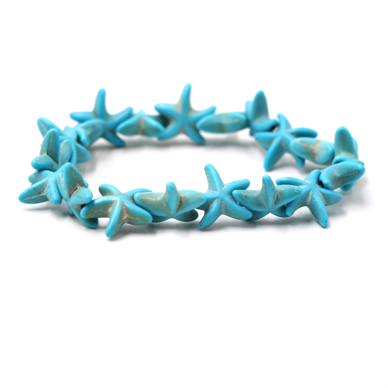 Vacation Beach Starfish Imitation Turquoise Women's Bracelets display picture 2