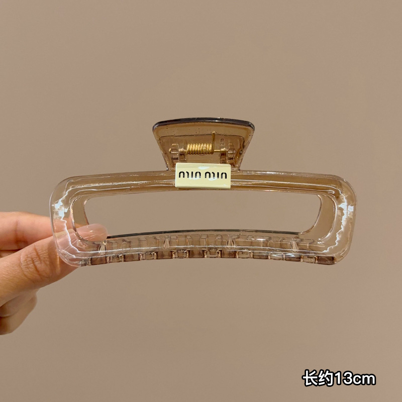 Clip de tiburón grande, clip de agarre para el cabello de placa de sensación de alta calidad, horquilla de temperamento, nuevo estilo, horquilla de gran volumen, tocado de primavera y verano, mujer