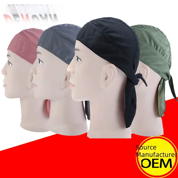 Pirate Hat, Cycling Breathable Sports Hat, Mountaineering Equipment, Solid Color Quick-Drying Harley Hat, Harley Hat
