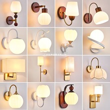 壁灯床头灯卧室led现代简约北欧创意美式客厅过道灯宾馆墙壁灯具