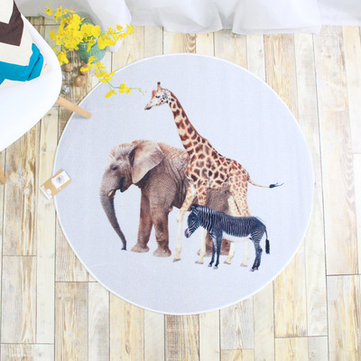 One piece On behalf of Jebsen carpet household NS Northern Europe circular carpet Computer chair Cushion Swivel chair Mat non-slip mat