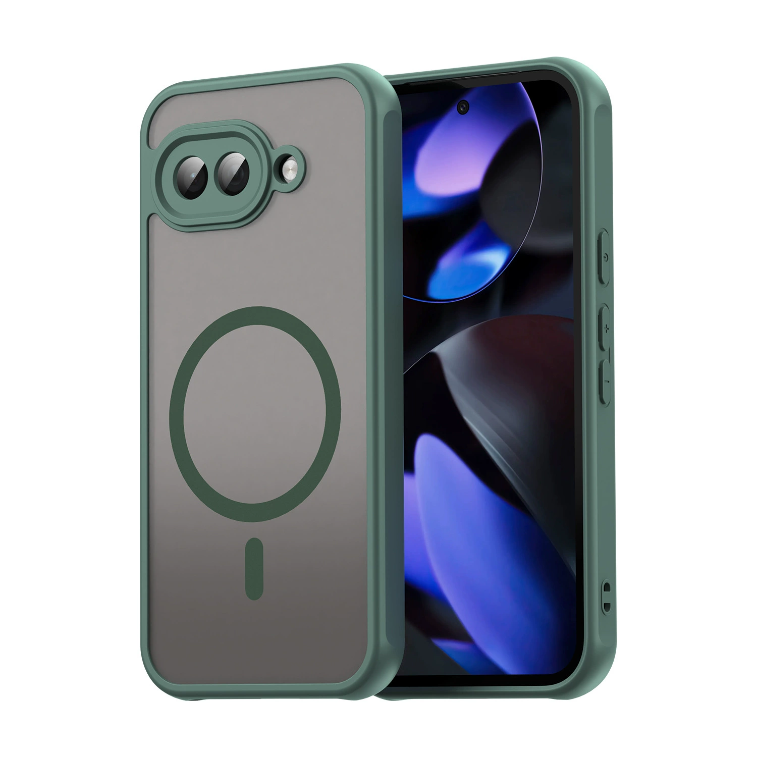 Подходит для Google 9A защитный чехол Pixel9 чехол для мобильного телефона 9Pro ощущение поверхности 9proXL полный набор против падения PC+TPU магнитный всасыватель