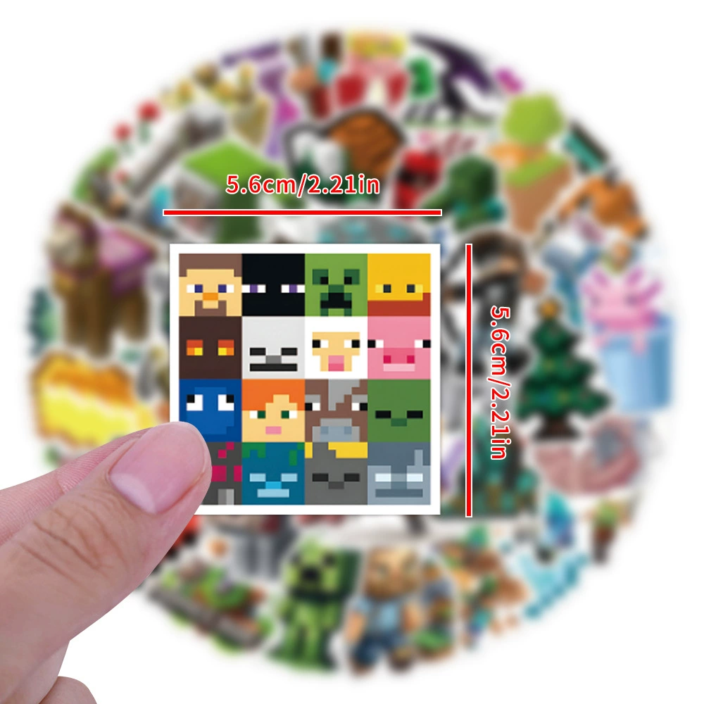 55 наклейки Minecraft граффити для самоката, ноутбука, игры