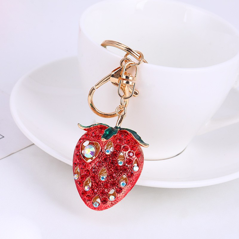 Llavero de cereza esmaltado personalizable