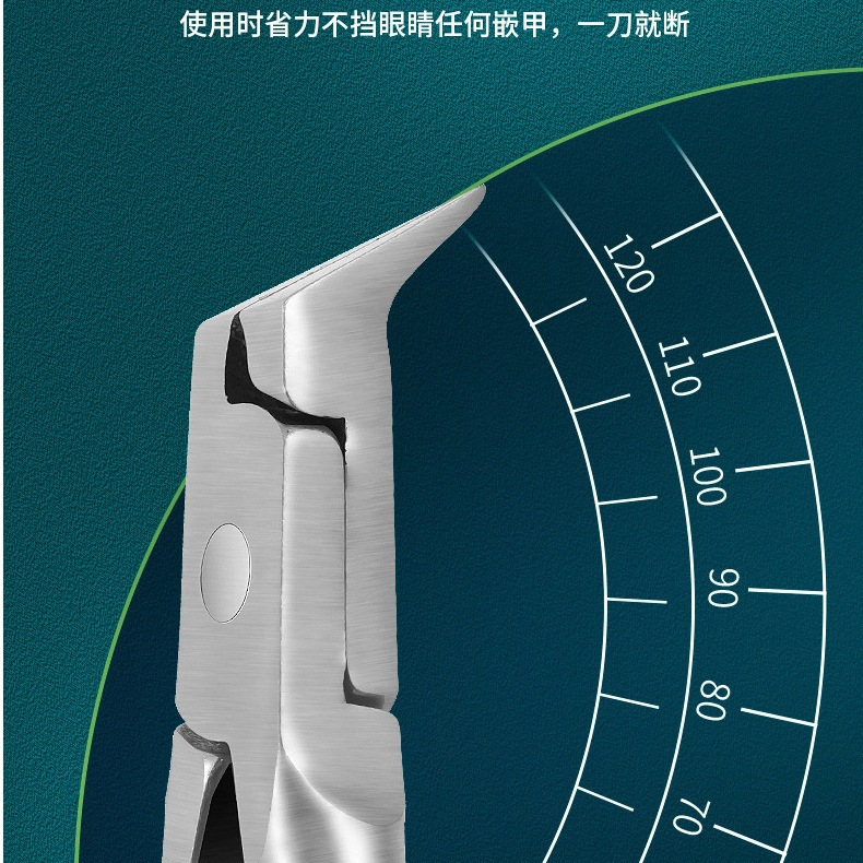跨境不锈钢橡塑鹰嘴指甲钳套装甲沟嵌甲钳修脚套装指甲刀厚指甲剪|undefined