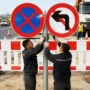 加厚交通停车道路警示牌