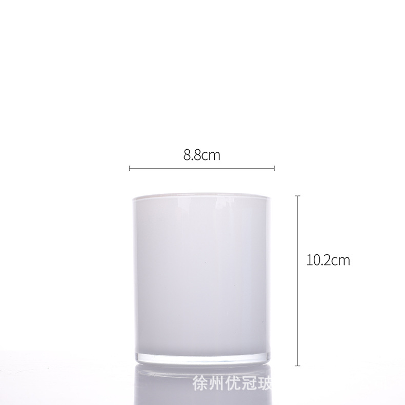 Aromaterapia colorido vela taza al por mayor helado redondo frasco de vidrio con tapa decoración del hogar candelabro adornos