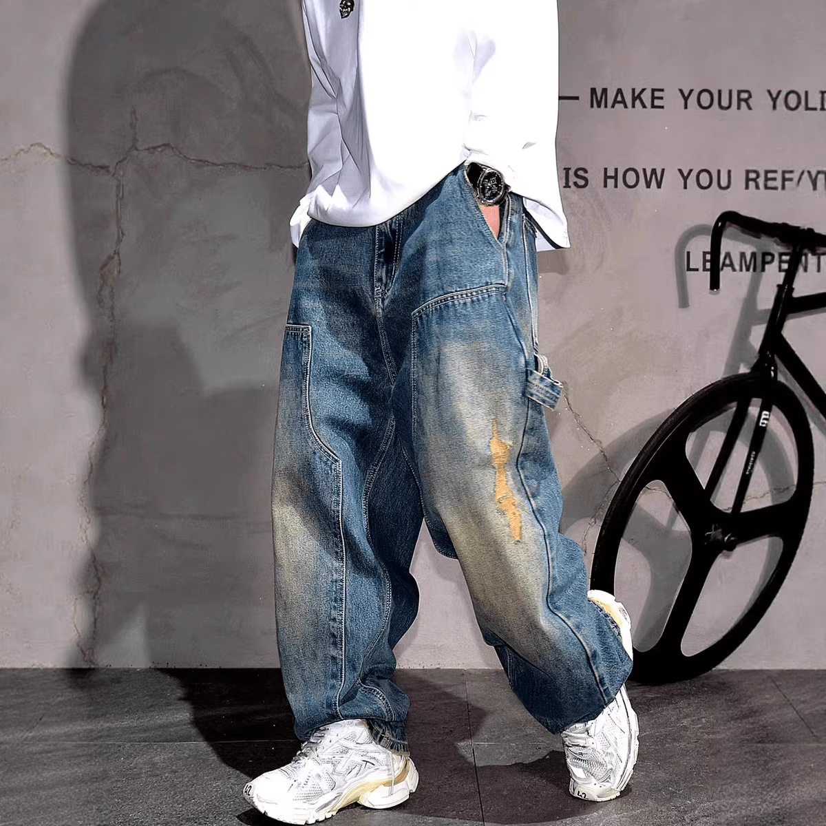 denim fashionable trousers
