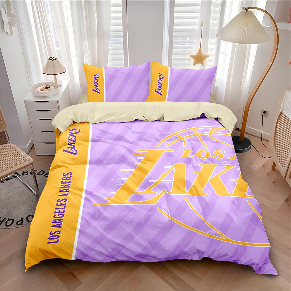 Juego de cuatro piezas de baloncesto de la nba, ropa de cama de los lakers, ropa de cama de los Warriors de Golden state, ropa de cama del dormitorio masculino, juego de tres piezas