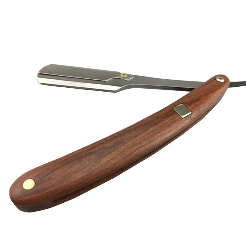 Single-Blade Stainless Steel Razor Manual Hairdressing Razor with Wooden Handle Razor Knife Vintage Shaving Razor Single-Blade Stainless Steel Razor Manual Hairdressing Razor with Wooden Handle Razor Knife Vintage Shaving Razor