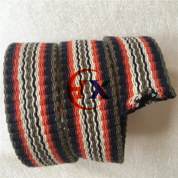 厂家直销多色全棉间色织带 户外战术全棉腰带 环保品质规格可定