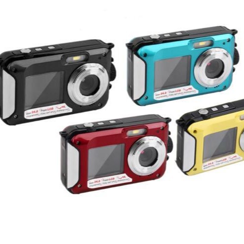 HD268 dual screen sports mini digital camera 10 m underwater selfie stick outdoor diving camera