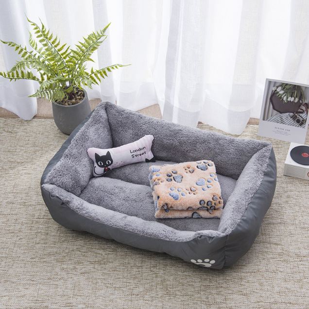 Transfronterizos de suministro directo de tela de caña gatos nido de cuatro estaciones de tejido general gatos nido de peluche perros cojín de juguetes bola gatos nido