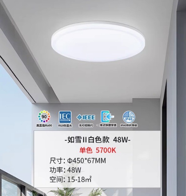 48 watts, three-proof integrated