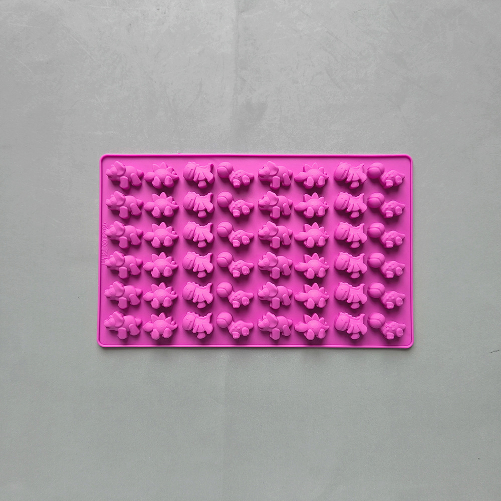 48 incluso pequeño dinosaurio 132 molde de silicona de caramelo DIY caramelo chocolate galleta pastel decoración plug-in