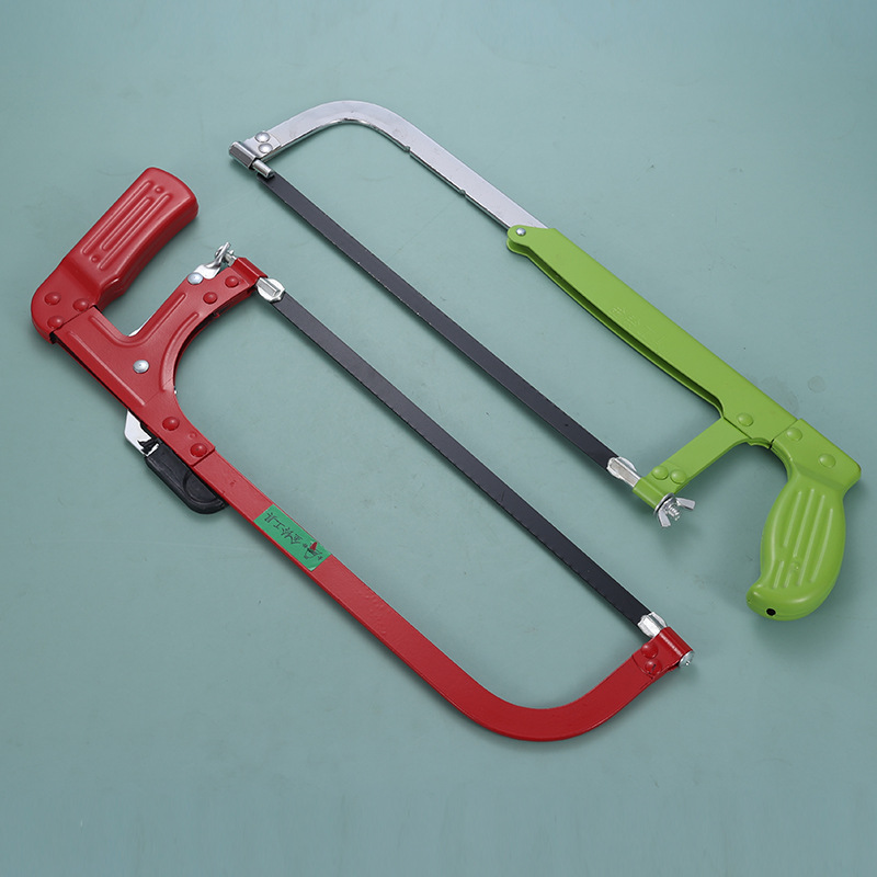 Jiutong fábrica al por mayor de sierra arco marco plateado Luo ajustable jardín aleación aluminio tubo cuadrado herramienta manual para trabajar la madera image 3