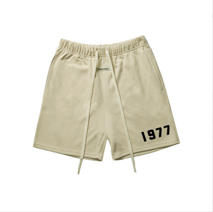 European and American GOD Shorts Men's High Street Fashion Season 8 1977 Line Ins Retro Loose Sports Casual Shorts Women