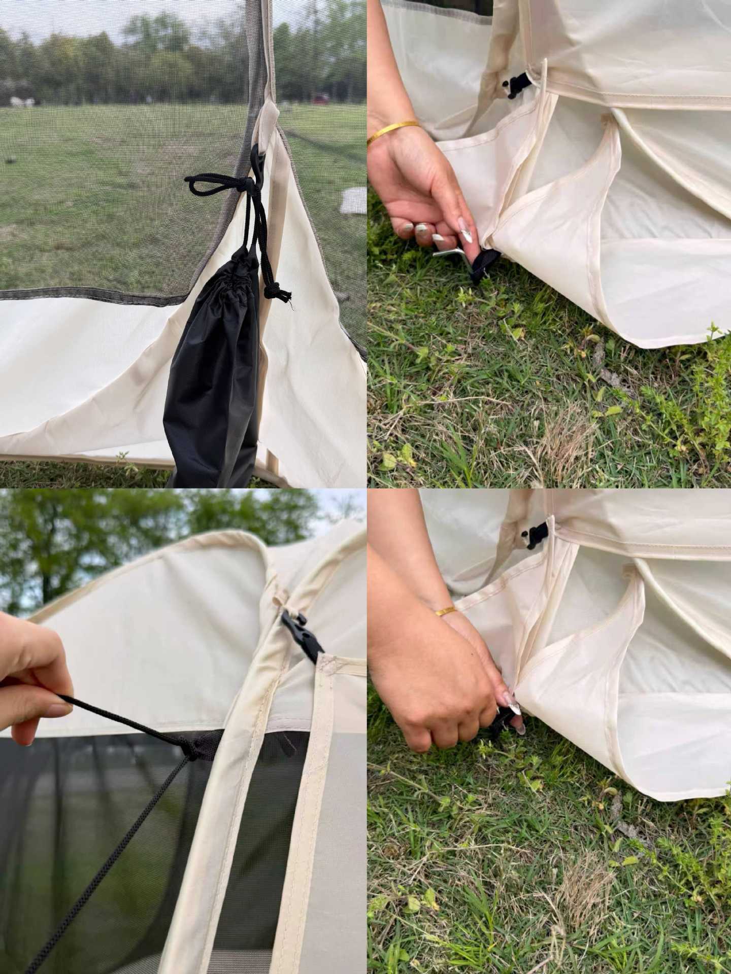 Camping Mosquito-Proof Tent, Outdoor Sunshade, Panoramic Mesh Mosquito-Proof Tent, Camping Barbecue Portable Canopy