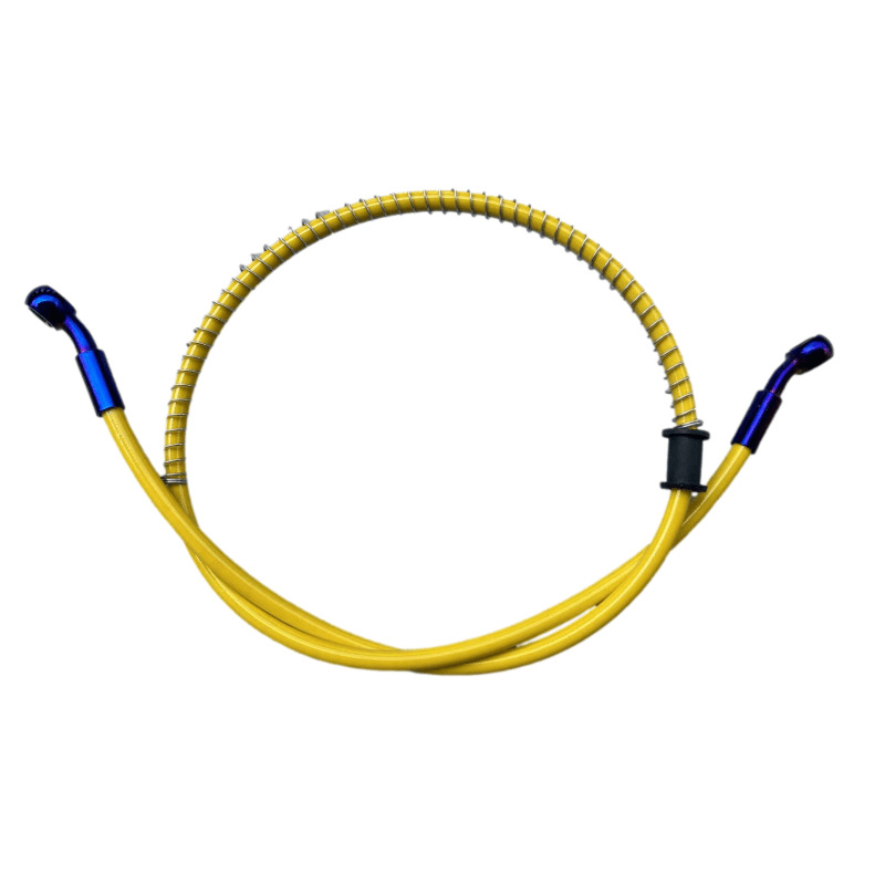 High-Pressure Steel Brake Hose for Scooter, 10mm Disc Brake Hose, Hydraulic Front and Rear Brake Hose, Titanium Gold