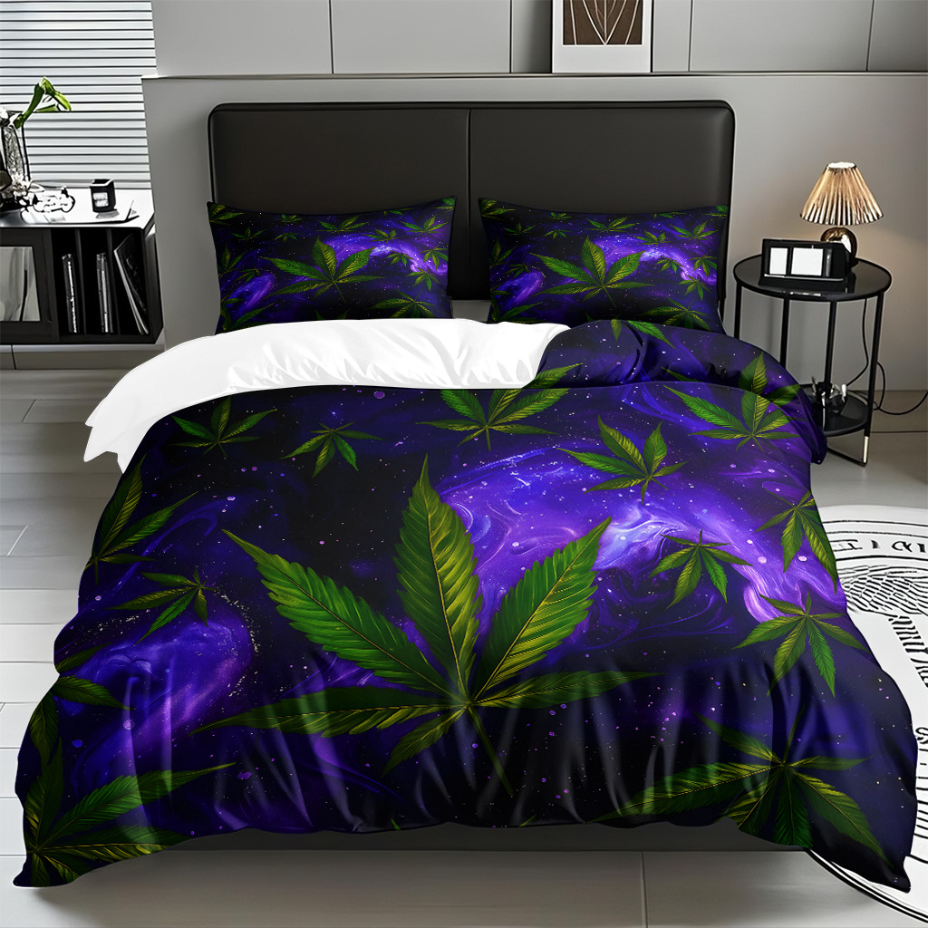 Modo JIT Temu transfronterizo tela doméstica abrasión cubierta hoja de impresión digital set de ropa de cama fábrica directa