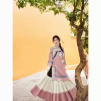 Новая этническая одежда Miaojiang Photo Studio Yi для детей старшего возраста, розовая этническая одежда для путешествий, этнический наряд Yi.