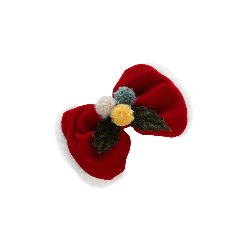 Joyas para la cabeza de Navidad arco clip de pelo sombrero clip de malla roja cuerno de ciervo para adultos pequeños regalos clip de pelo adornamiento para el pelo