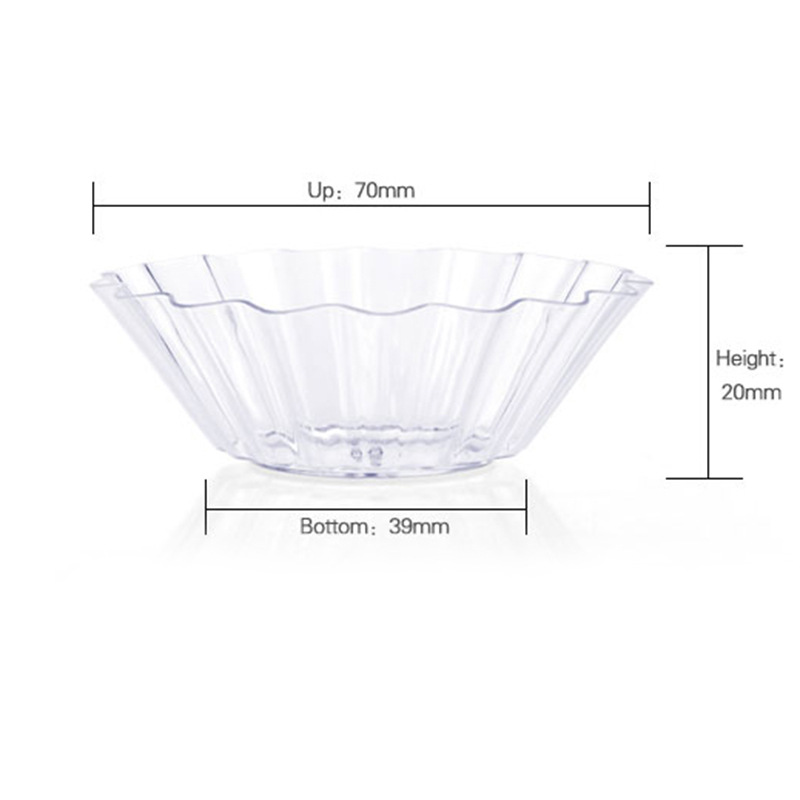 Taza cuadrada puntual Taza redonda Una variedad de tazas de postre Taza de pudín Taza de mousse Plato Cuchara de plástico desechable Amazon