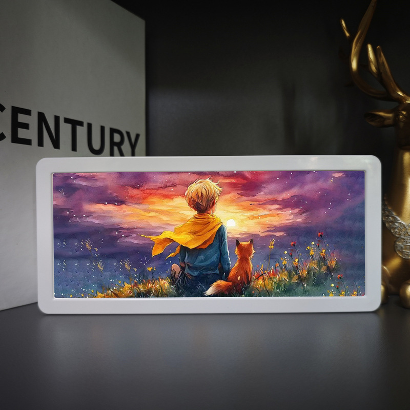 Little Prince Anime Series Abs Strip Lamp Peripheral Desktop Ornaments Bedroom Bedside Night Light Sleeping Lamp Gift
