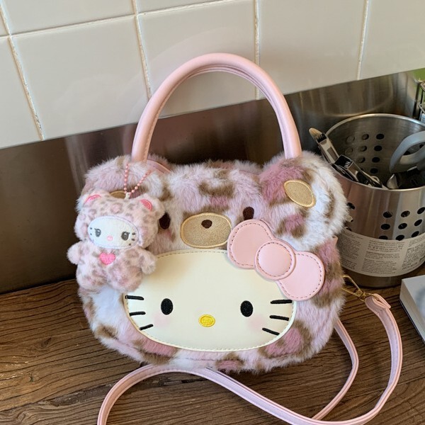 High-Looking Cute Girly Kitty Handbag Women's New Fashion Style Versatile Shoulder Crossbody Bag Trendy High-Looking Cute Girly Kitty Handbag Women's New Fashion Style Versatile Shoulder Crossbody Bag Trendy