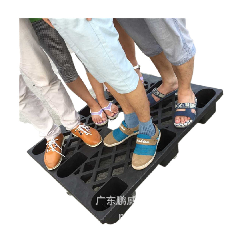 现货广州白云出货装柜用黑色塑胶卡板 深圳仓库防潮托盘