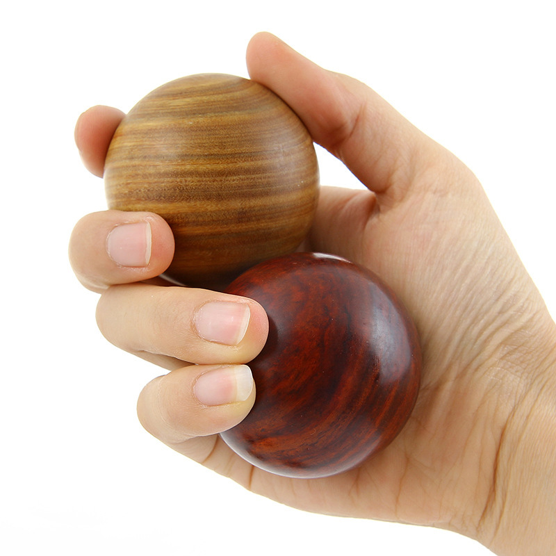 Sandalwood Handball Health Care Ball Handball Playing Ball Fitness Ball for the Elderly Solid Wood Handball Rehabilitation Training Handball