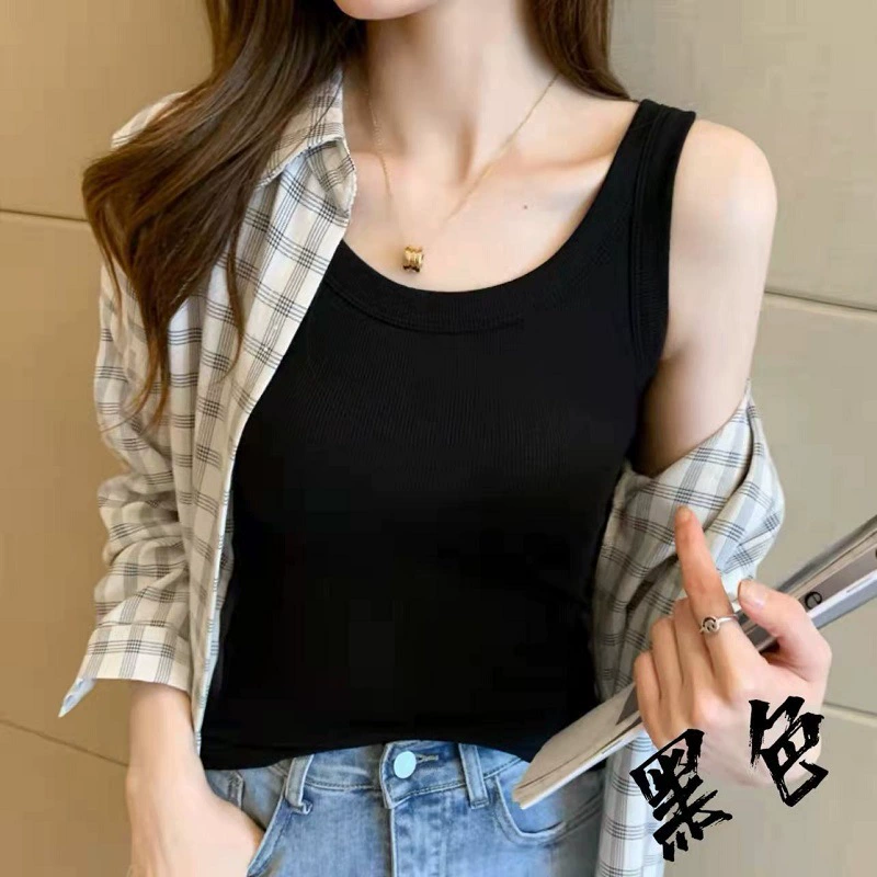 Топ без рукавов для женщин, эластичный, облегающий, дышащий, удобен как верхняя одежда с утягивающим эффектом