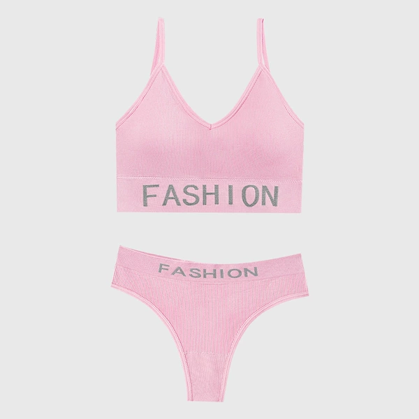 【3200 strapless + thong】bean pink color
