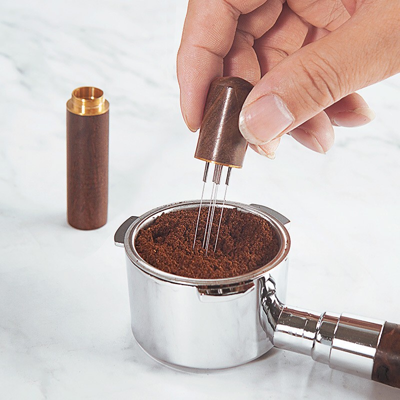 Italian Coffee Cloth Powder Needle Loose Agglomeration Stirring Needle Mini Portable Loose Powder Needle Needle Coffee Utensil Solid Wood Italian Coffee Cloth Powder Needle Loose Agglomeration Stirring Needle Mini Portable Loose Powder Needle Needle Coffee Utensil Solid Wood
