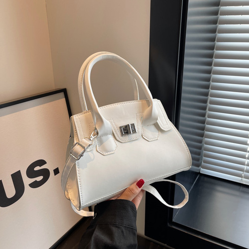 Fashion bag  new French niche design trendy handbag solid color simple one-shoulder crossbody bag women's bag