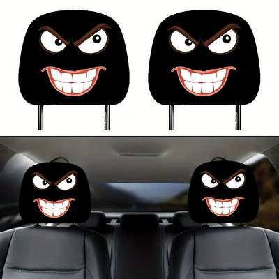 Universal seat cover Headrest Protective Cover Oil-Proof - 14-double-sided-printing-1pc-26cm28cm