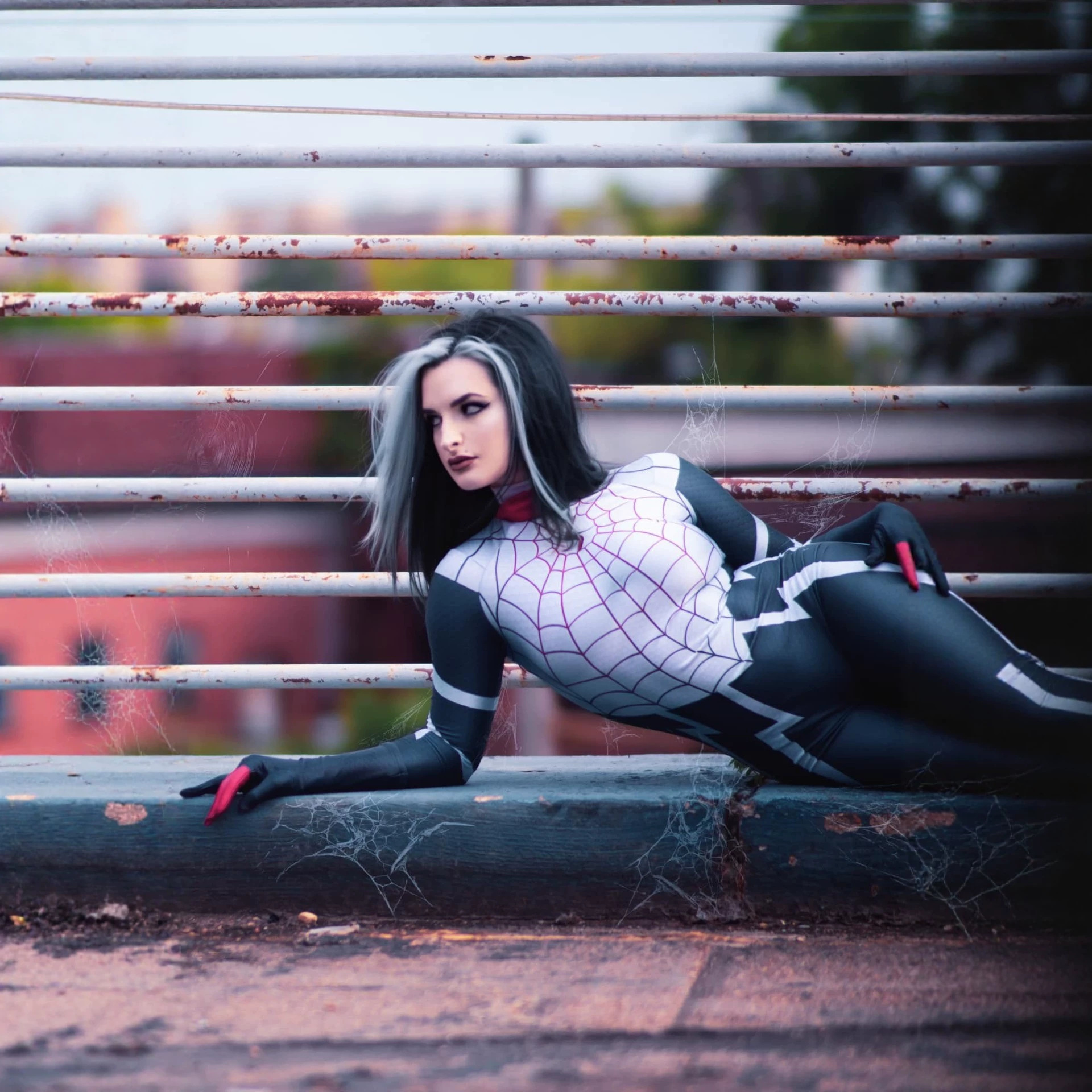 Disfraz Cosplay Enterizo de Araña para Mujer de Spandex, para Halloween y Fiestas image 3
