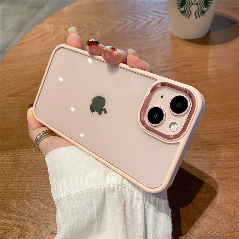 Apple, высококачественный металлический чехол для телефона, прозрачный совместимый с iPhone 12, защитный чехол, индивидуальная подгонка, iphone, 13promax